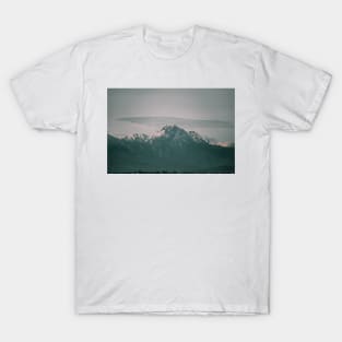 Landscape Snow Mountain Photography T-Shirt